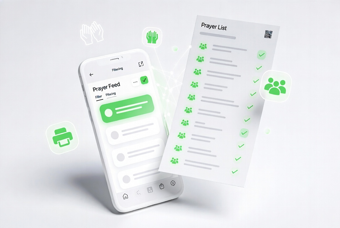 Church Prayer Feed Interface